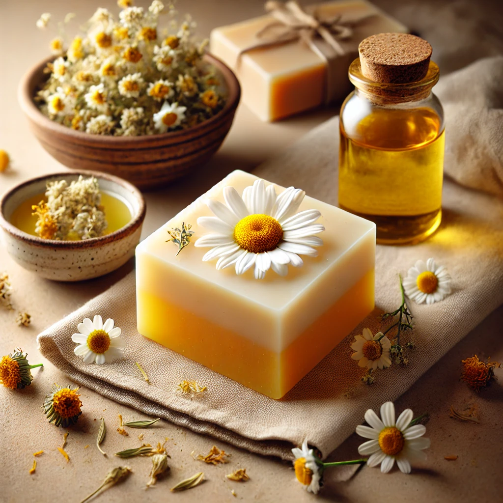 Jabón Calmante de Manzanilla y Caléndula